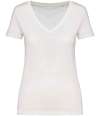 NS334 Native Spirit Ladies V Neck T-Shirt White colour image
